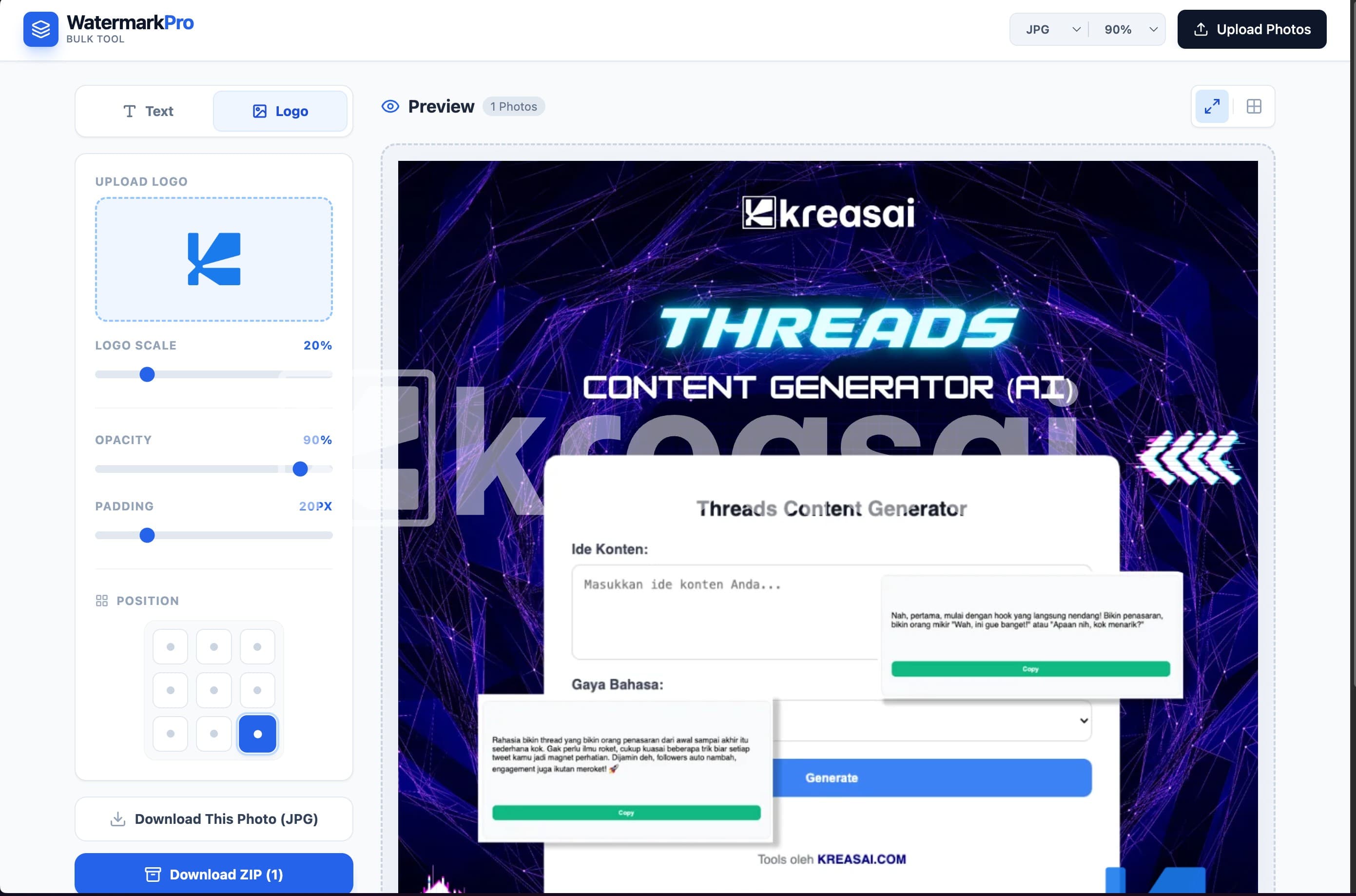 WatermarkPro: Tool Watermark Gambar Terbaik Gratis